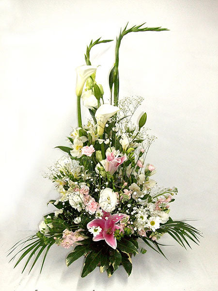 《AF_0012 お供えアレンジ》ピンク基調