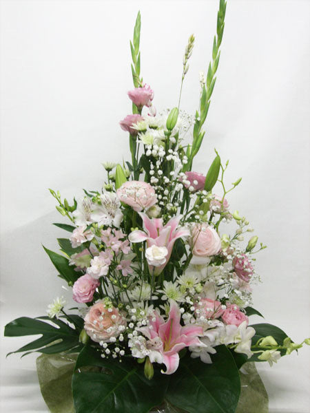 《AF_0014 お供えアレンジ》ピンク系おまかせ