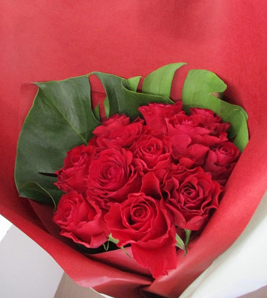 《BQ_0018 花束》赤バラ12本